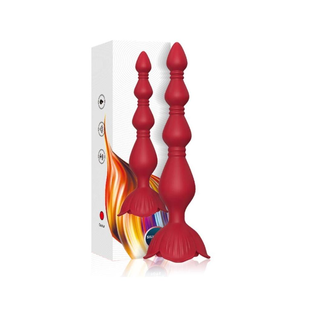 Armony - pagode vibrador rosa e plug anal vermelho