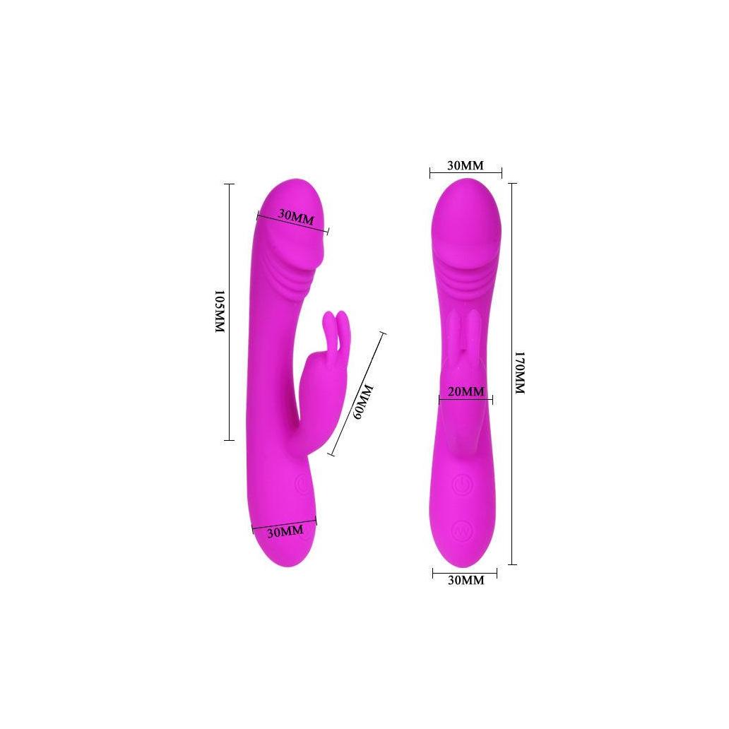 Pretty love - smart - vibrador com coelho 30 modos hunter