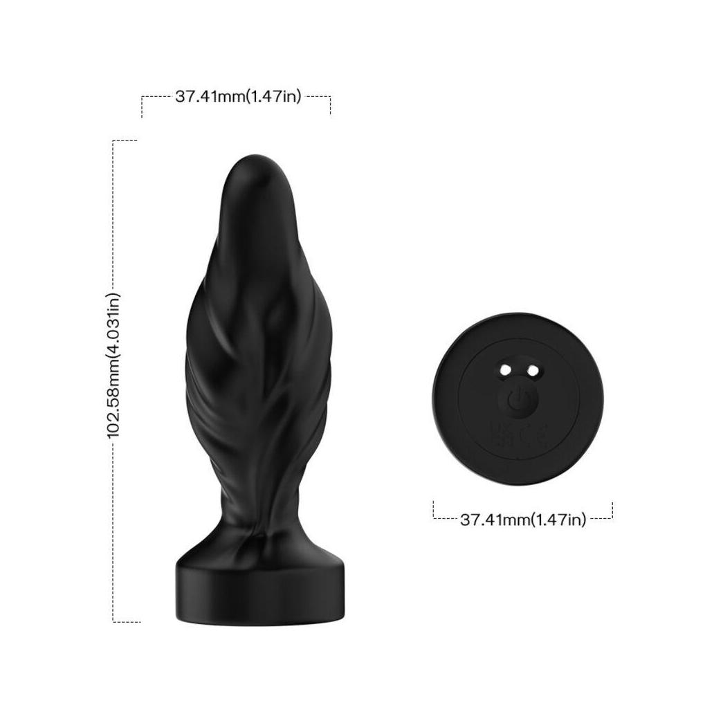 Armony - vibrador e plug anal controle remoto preto