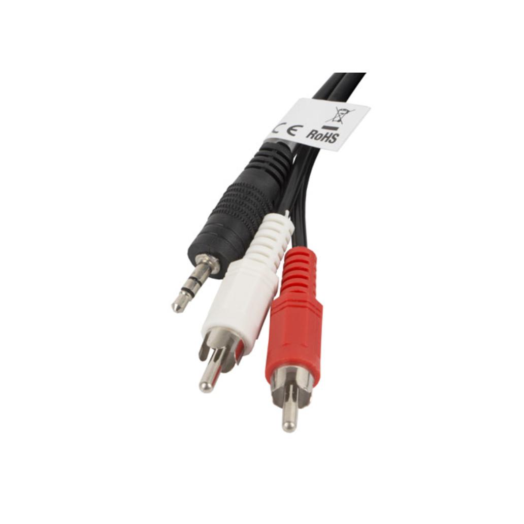 Cabo estereo lanberg jack 3,5mm/2x rca macho 2m