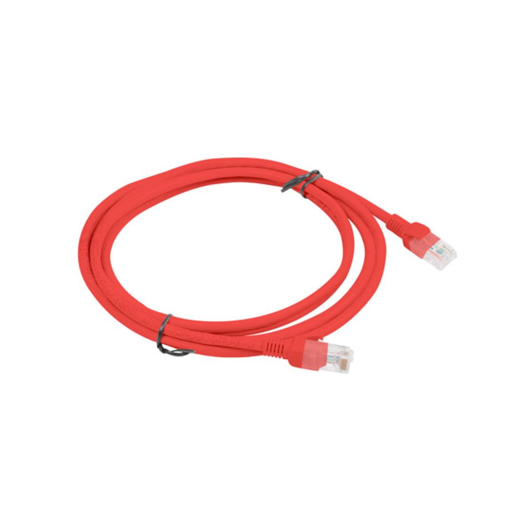 Cabo rede lanberg latiguillo cat.6 utp 2m rojo fluke pas