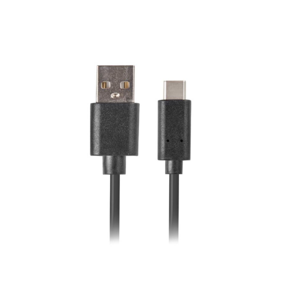 Cabo usb lanberg 2.0 macho/usb c macho quick charge 3.0 1m n