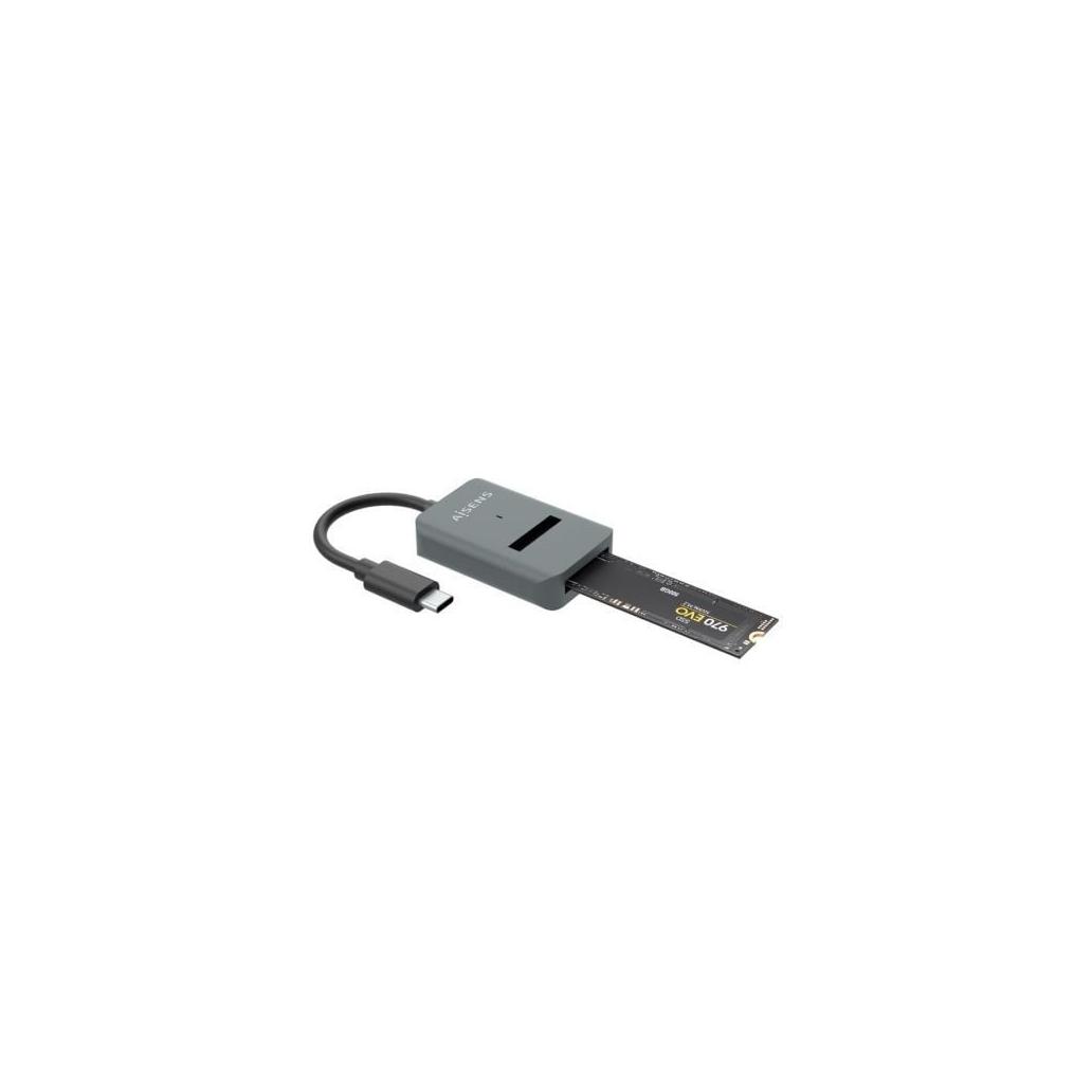 Base de ligação usb tipo-c para ssd m2 sata/nvme aisens asuc