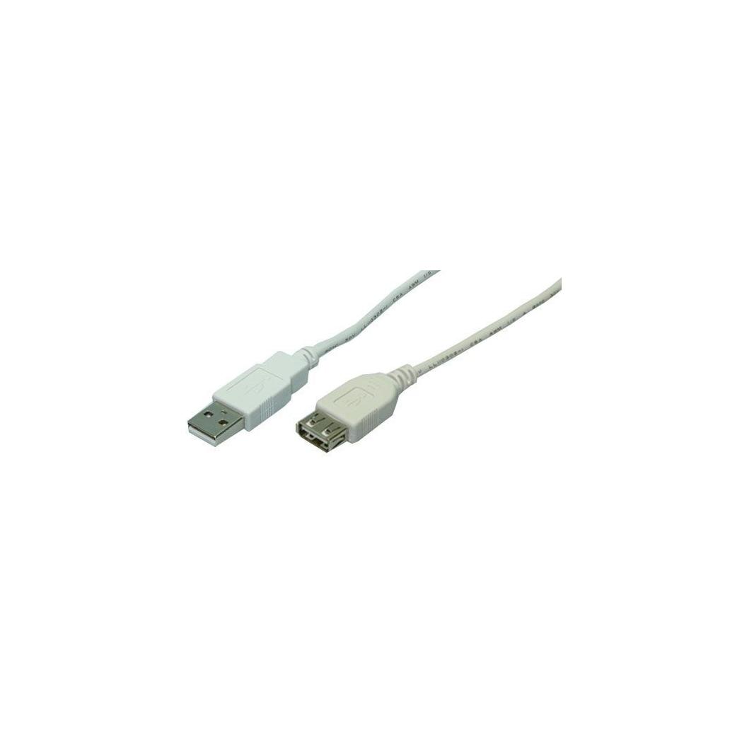 Cabo extensor usb 2m macho-fêmea logilink