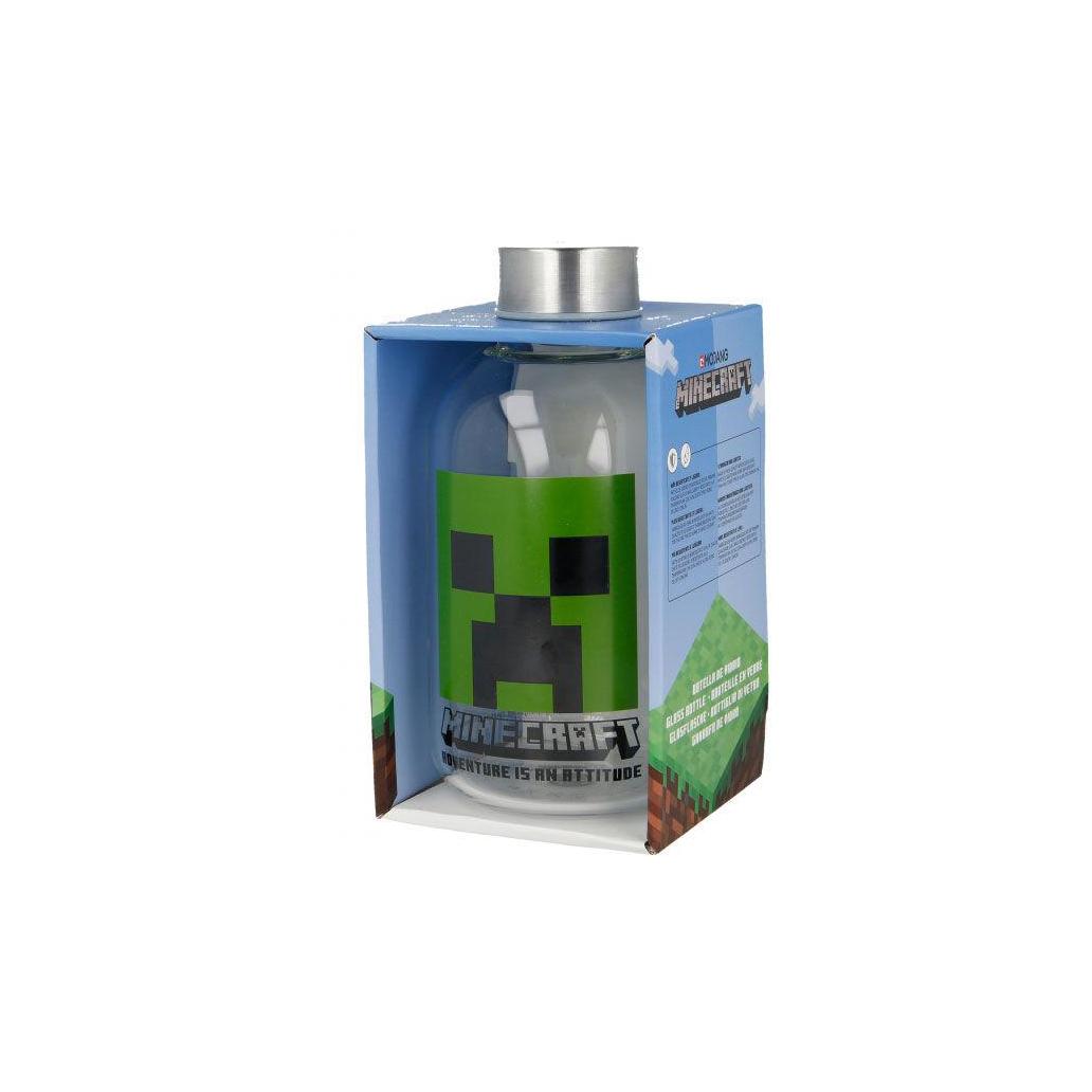 Garrafa de vidro minecraft 620ml