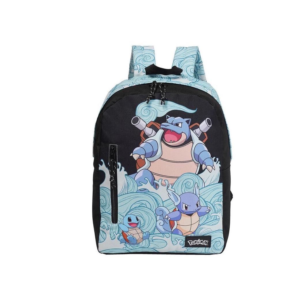 Mochila adaptável pokémon squirtle evolution 42cm