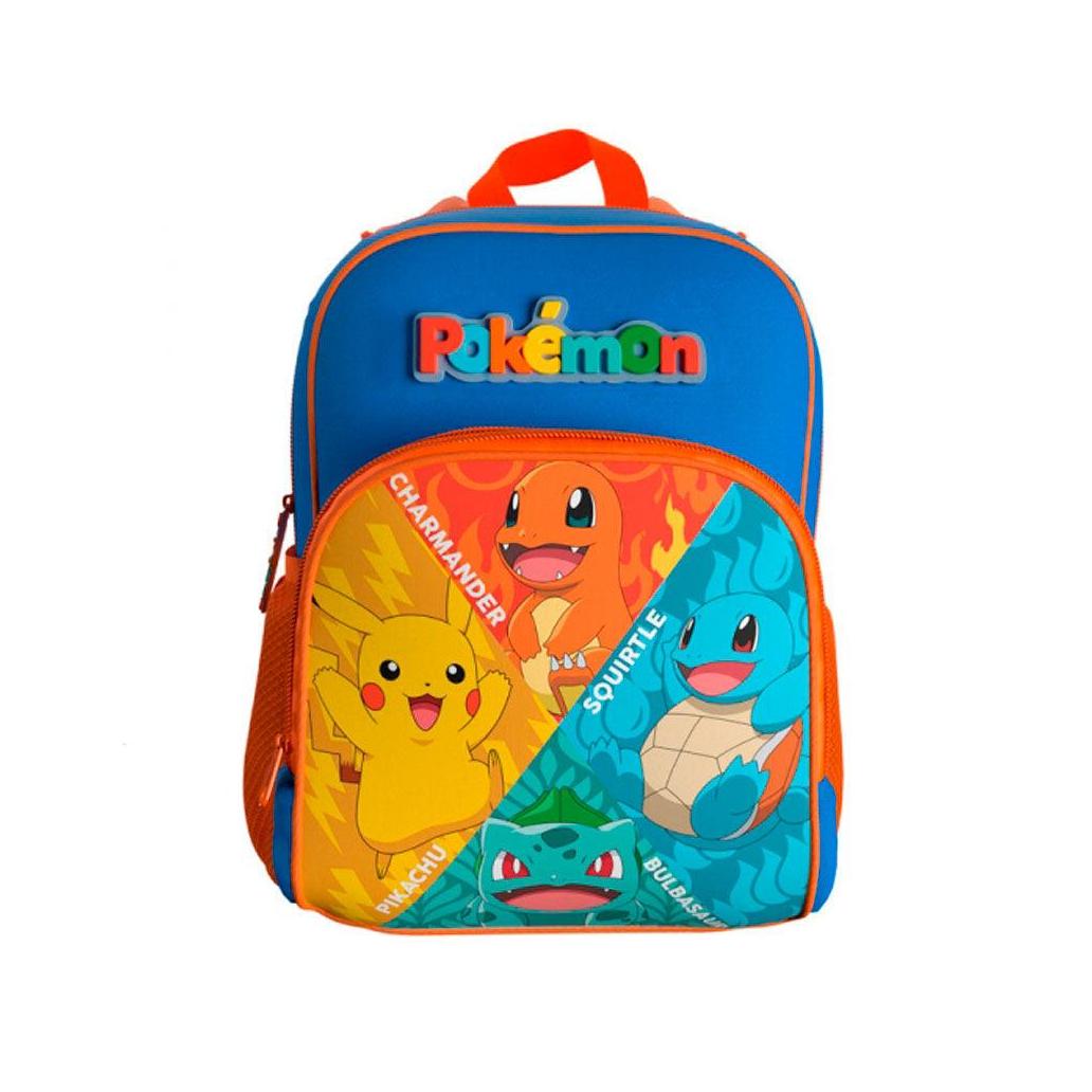 Mochila pokemon starters 3d 30cm