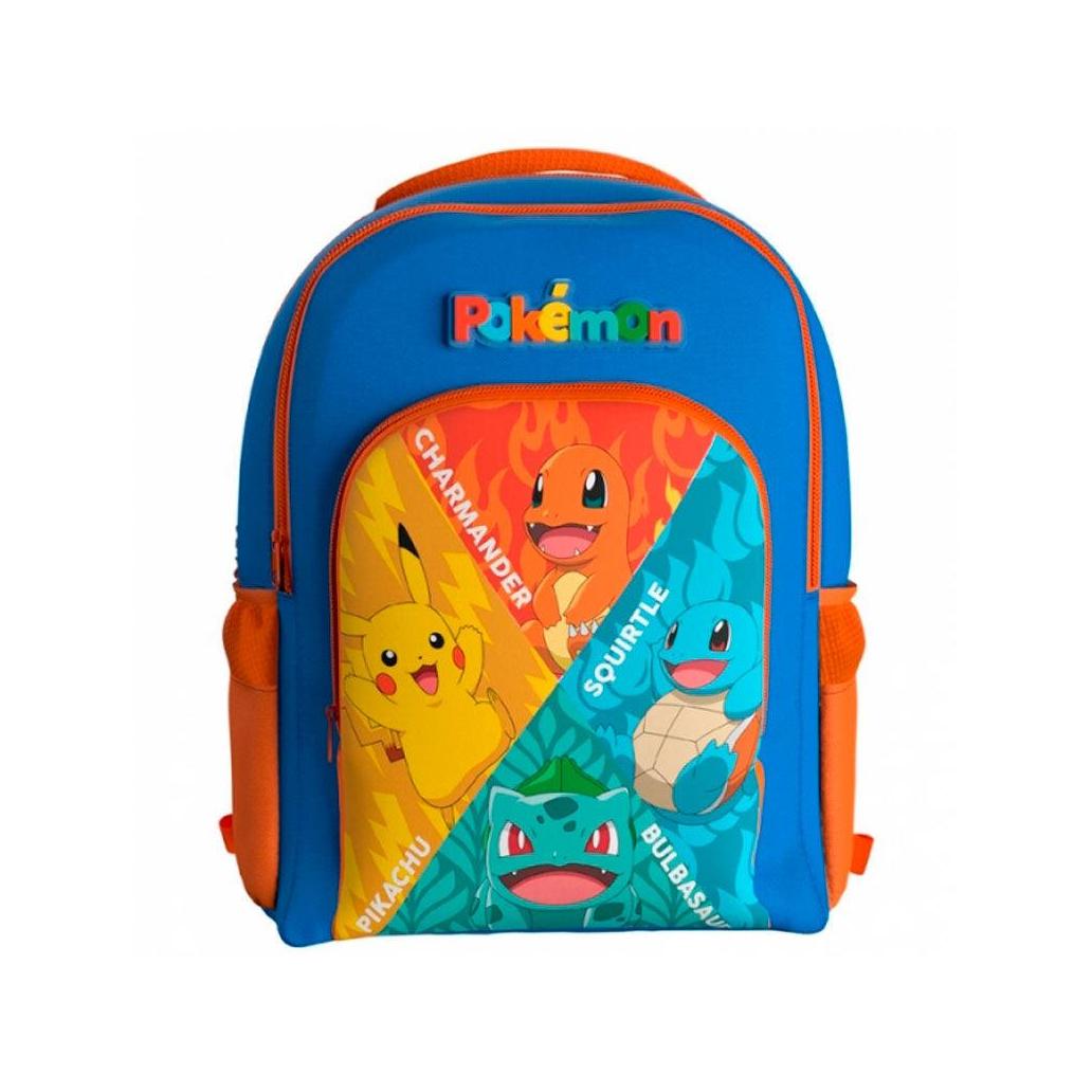 Mochila adaptável pokemon starters 43cm