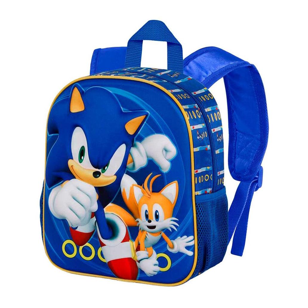 Mochila sonic 2 tails 3d 31cm