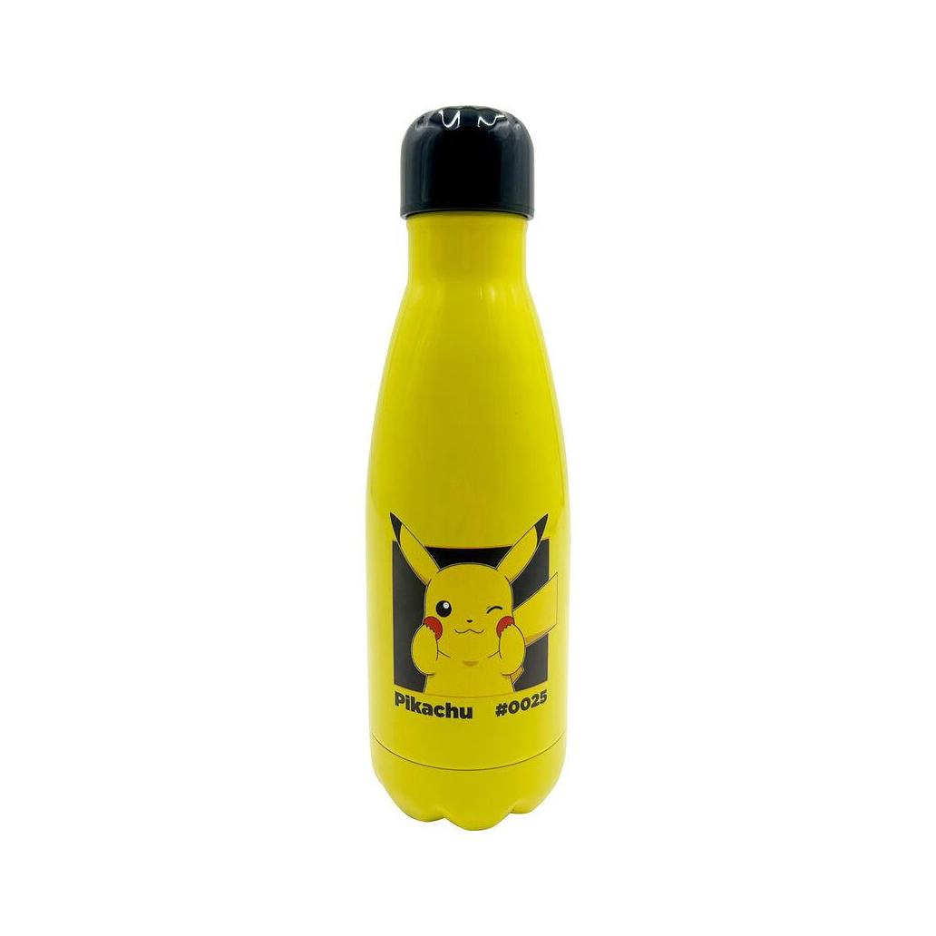 Garrafa de aço inoxidável pokemon pikachu 500ml