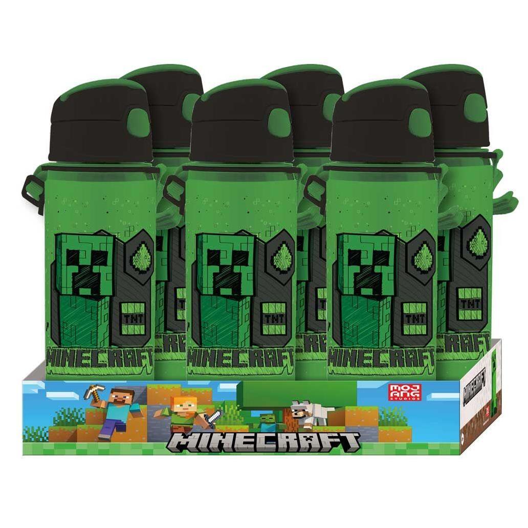 Cantil de alumínio minecraft 600ml