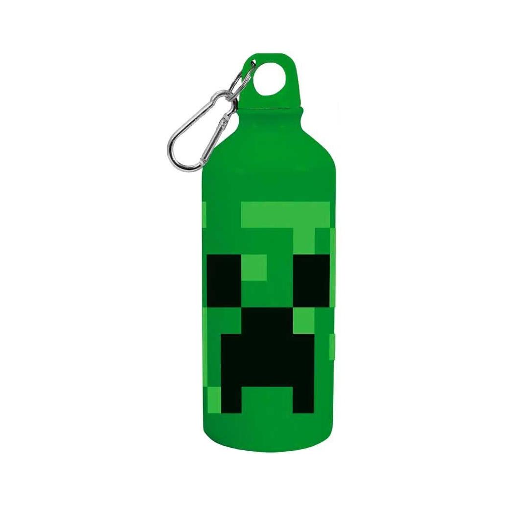 Conjunto garrafa + caneca minecraft em alumínio 500ml