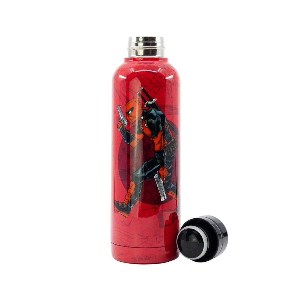 Garrafa de aço inoxidável marvel deadpool 515ml