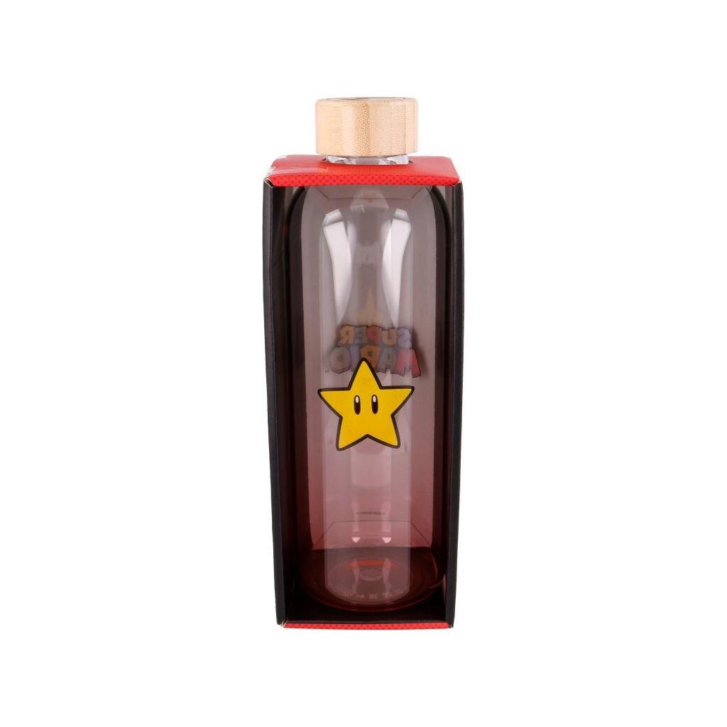 Garrafa de vidro nintendo super mario bros 1030ml