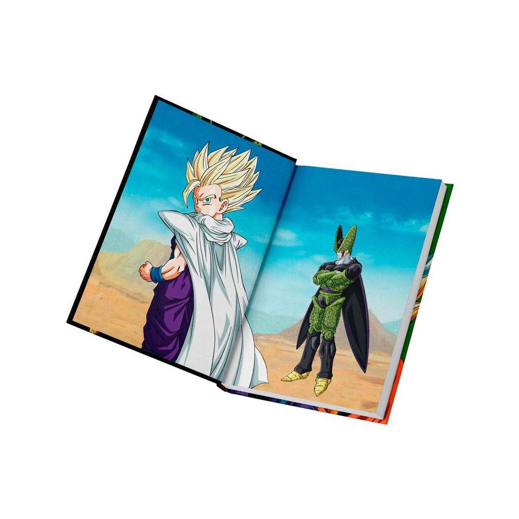 Caderno dragon ball z cell final battle com luzes