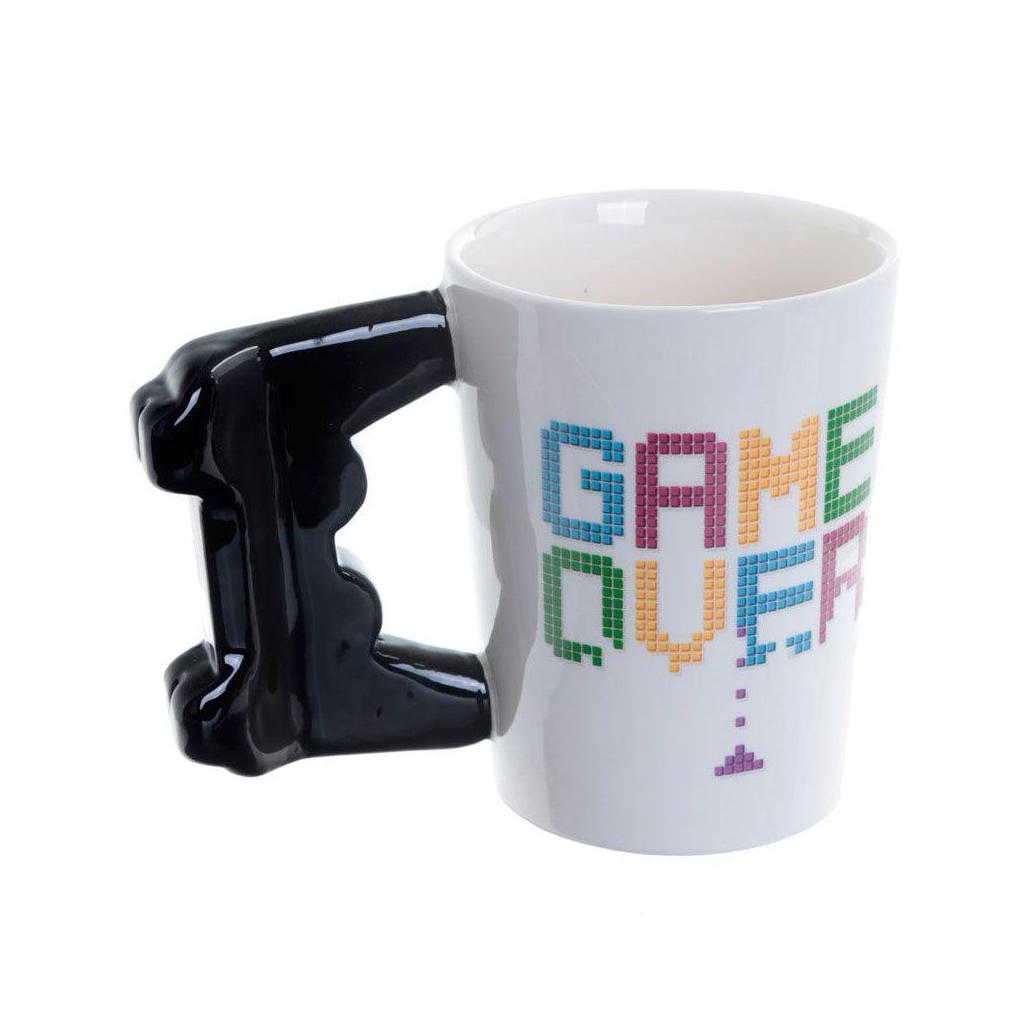 Caneca com pega em forma de controlador game over