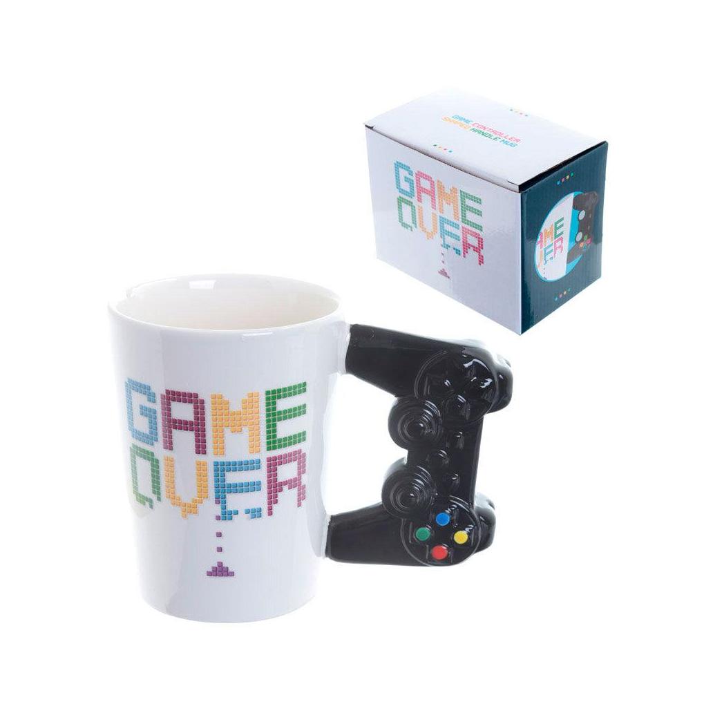 Caneca com pega em forma de controlador game over