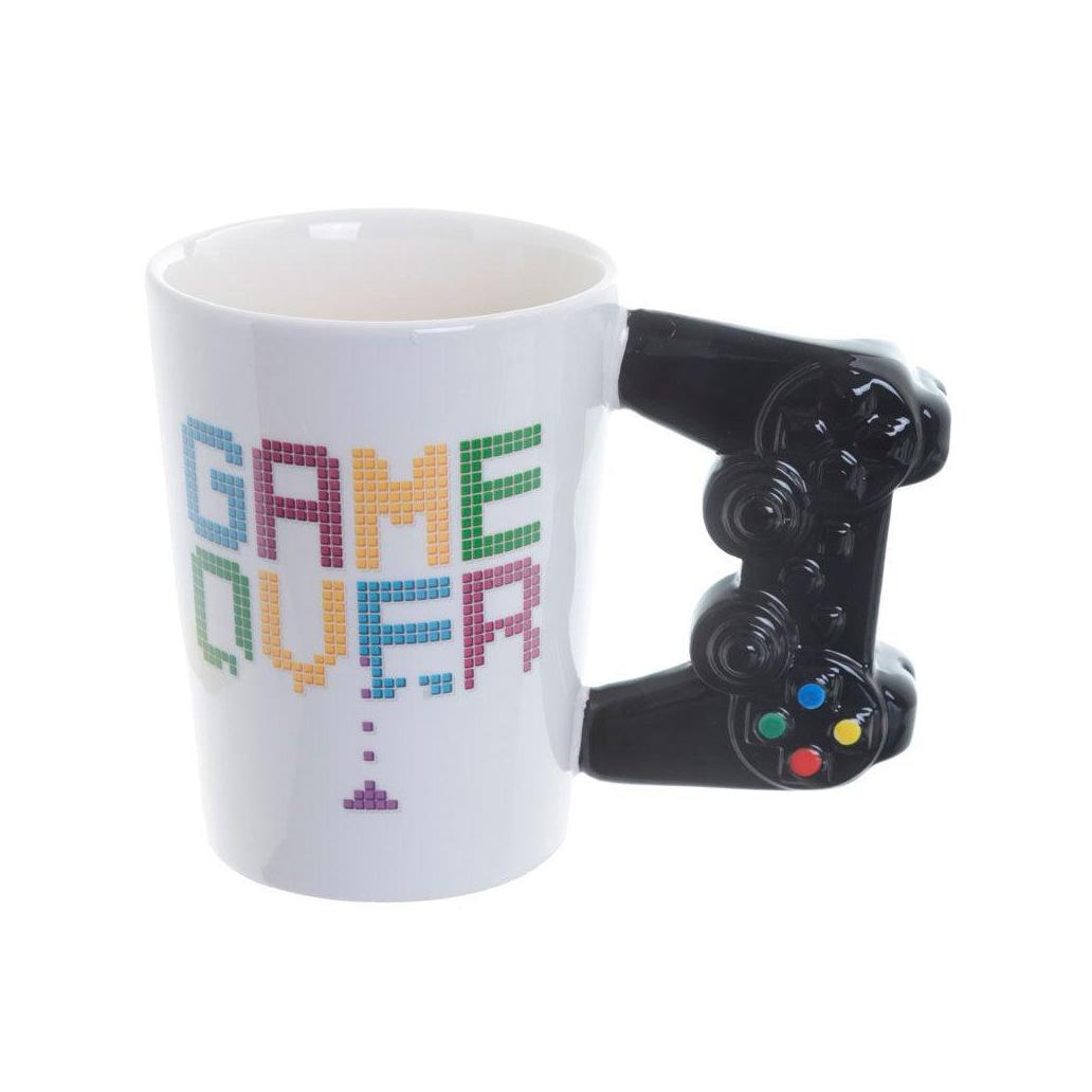 Caneca com pega em forma de controlador game over