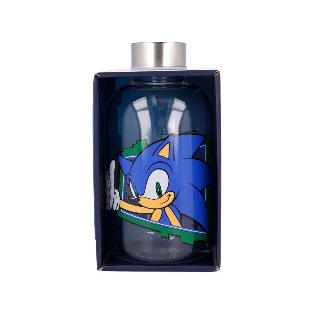 Garrafa de vidro sonic the hedgehog 620ml