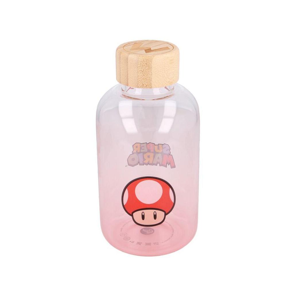 Garrafa de vidro nintendo super mario bros 620ml