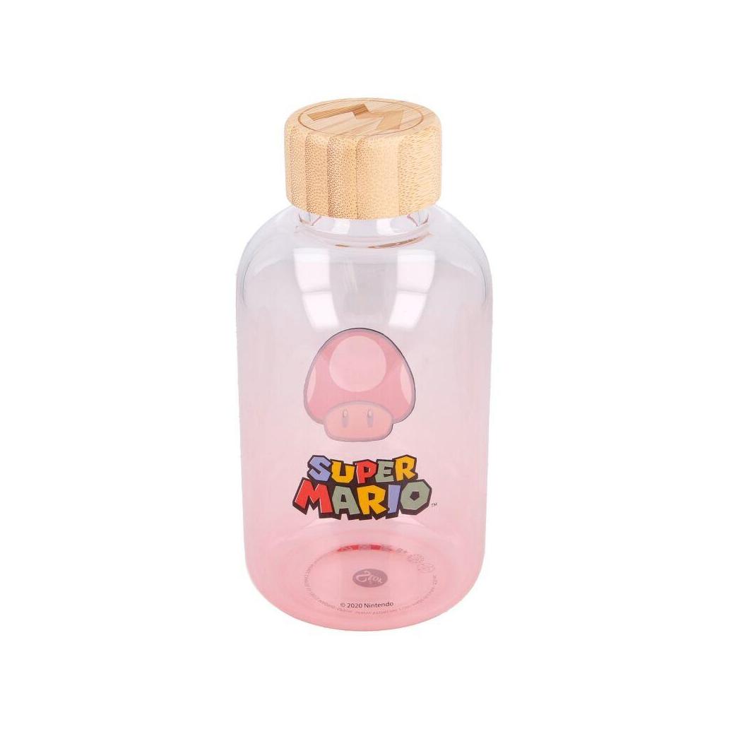 Garrafa de vidro nintendo super mario bros 620ml