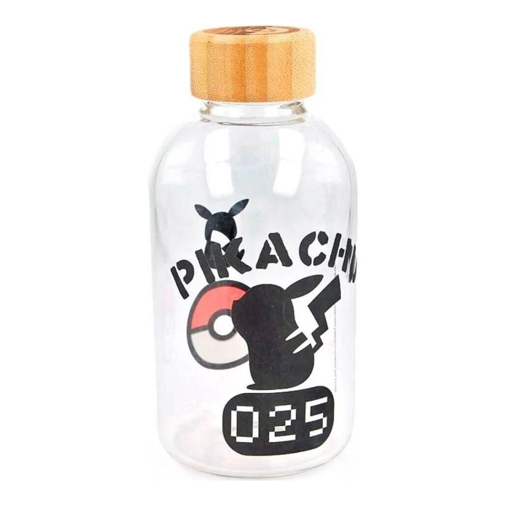 Garrafa de vidro pokemon pikachu 620ml