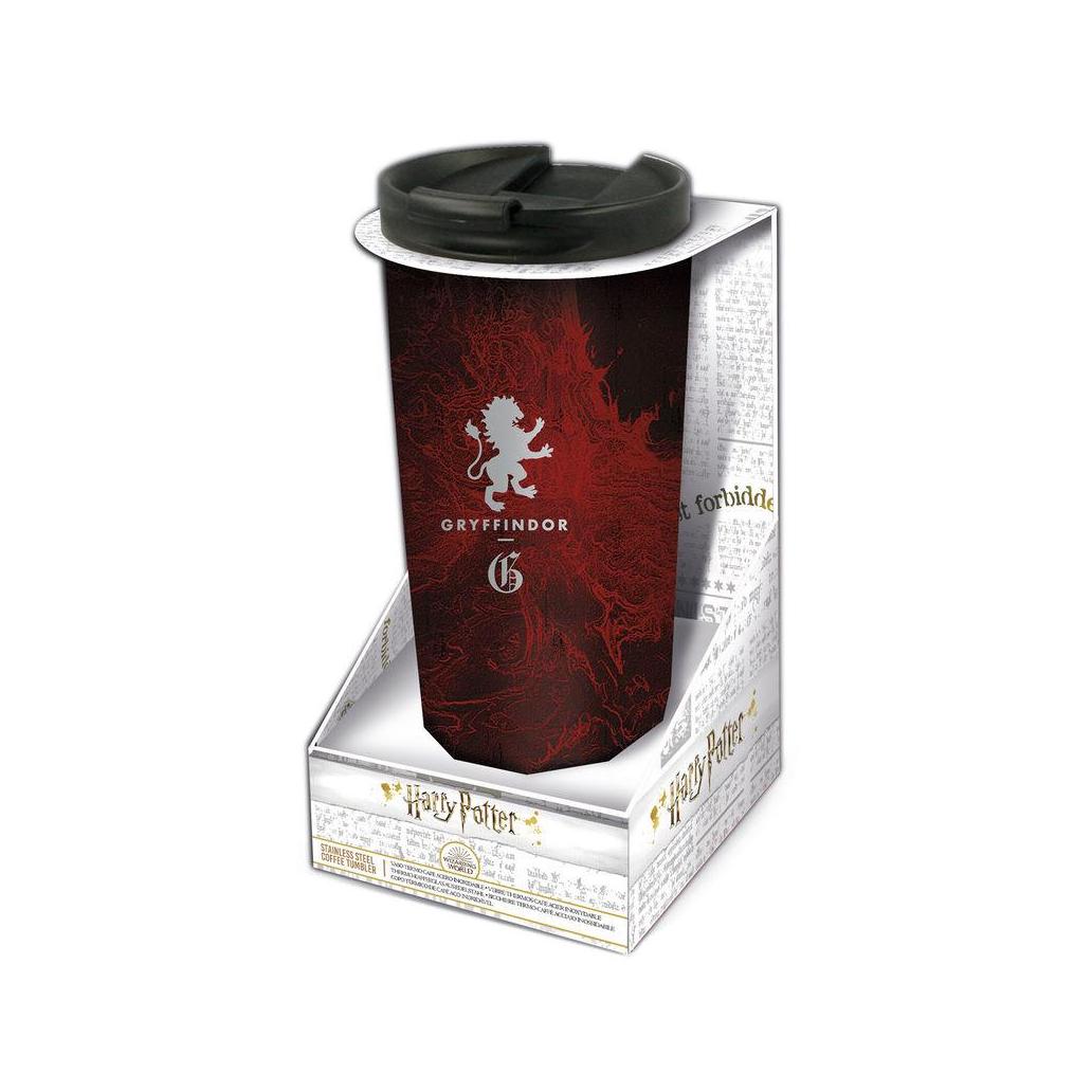 Copo de café em aço inoxidável harry potter griffindor 425ml