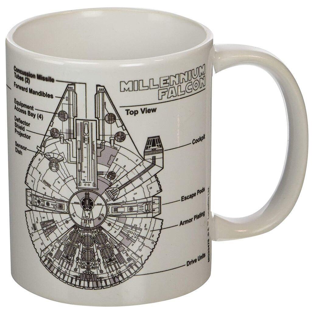 Caneca star wars millennium falcon sketch