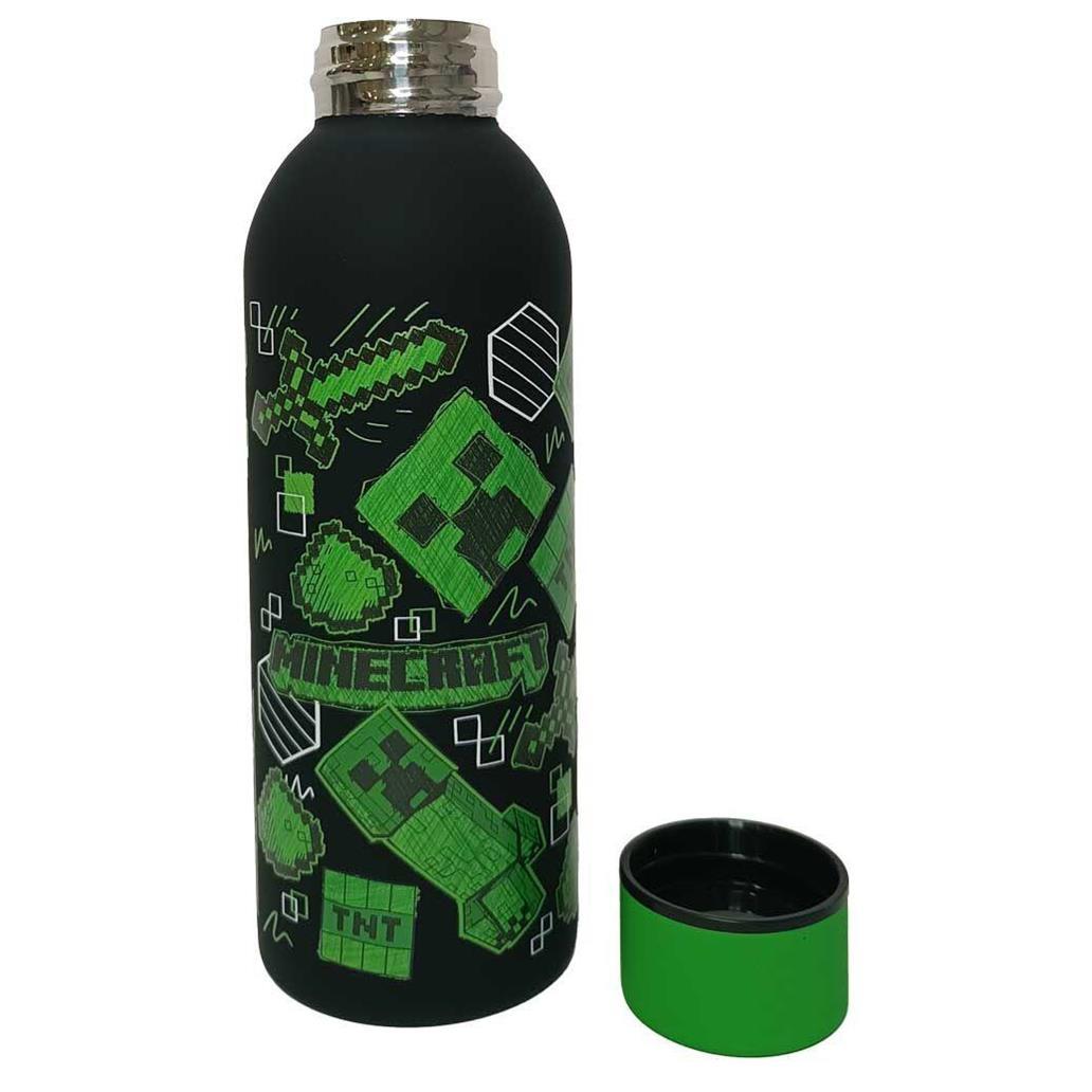 Garrafa de aço inoxidável minecraft 500ml