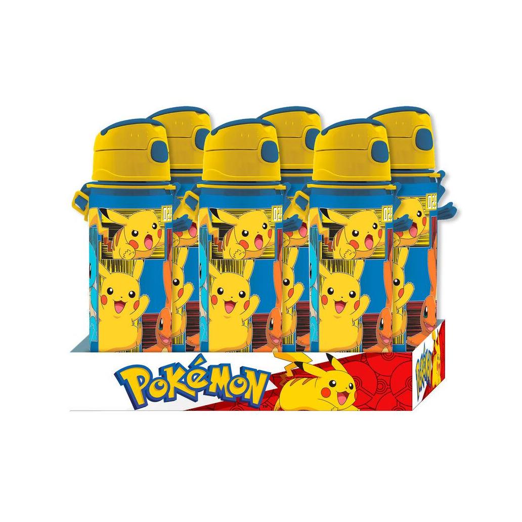 Garrafa de alumínio sortida pokemon 600ml