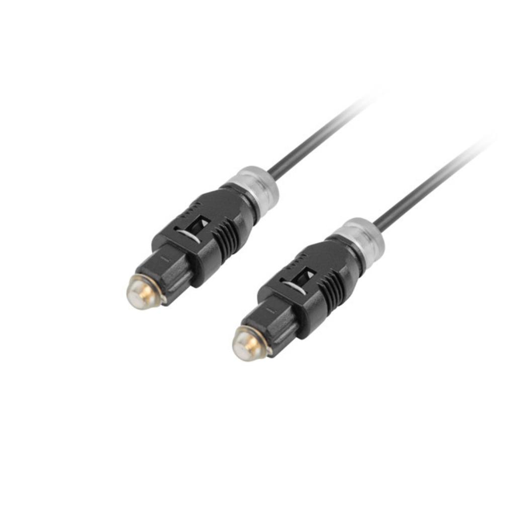 Cabo toslink lanberg optico audio digital 3m preto