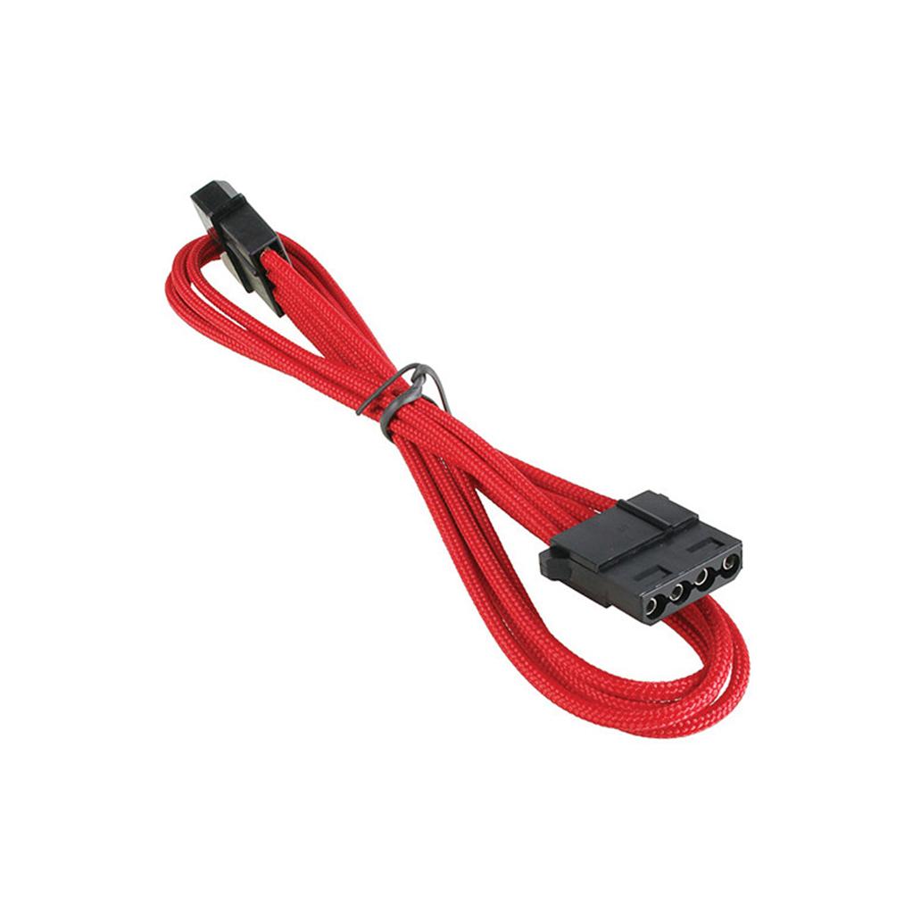 Cabo sleevado bitfenix alchemy molex 45cm vermelho/preto