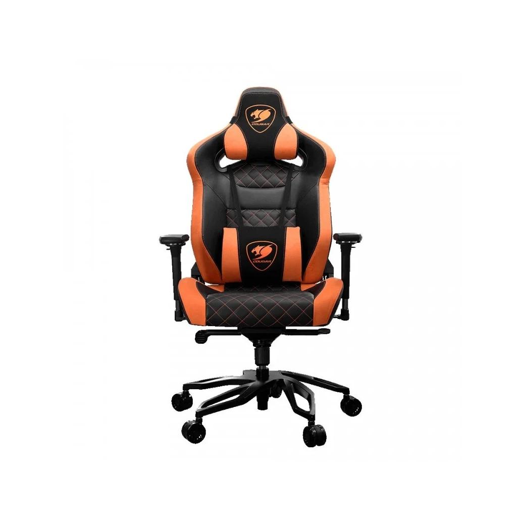 Cadeira gaming cougar armor titan pro preto e laranja