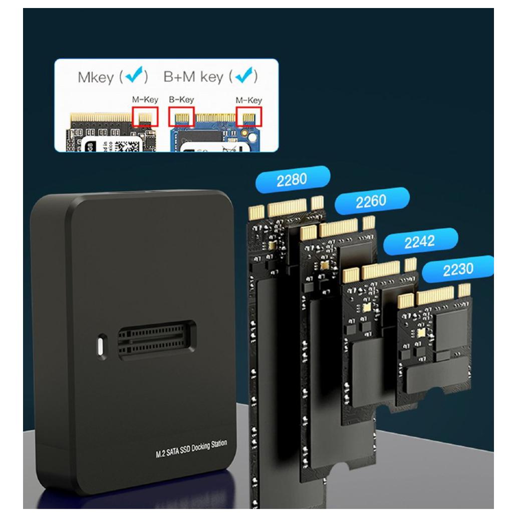 Docking station type-c para ssd m.2 sata e m.2 nvme