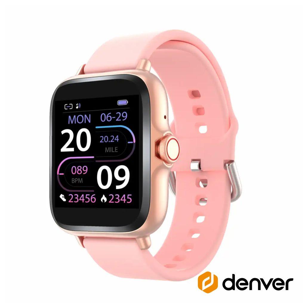 Smartwatch p/ android ios rosa denver