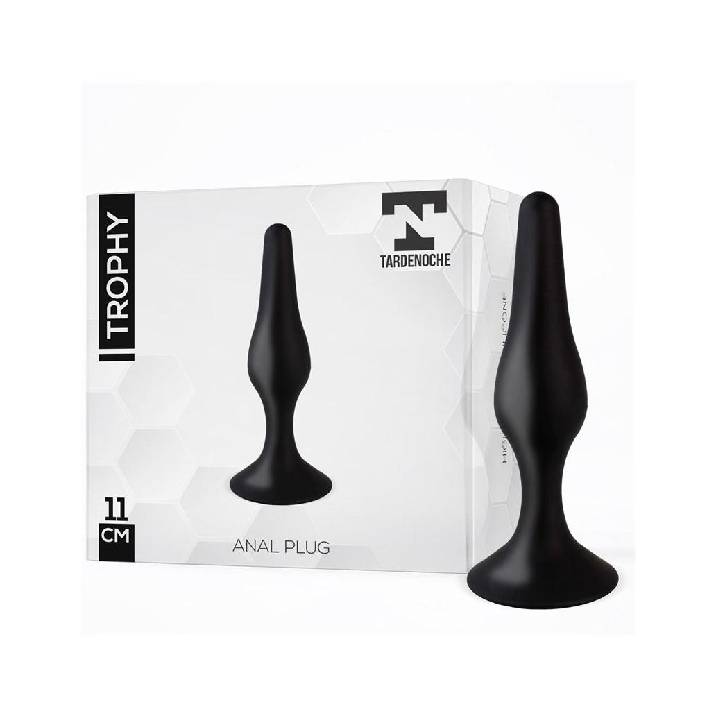 Trocador anal 11 cm silicona negro