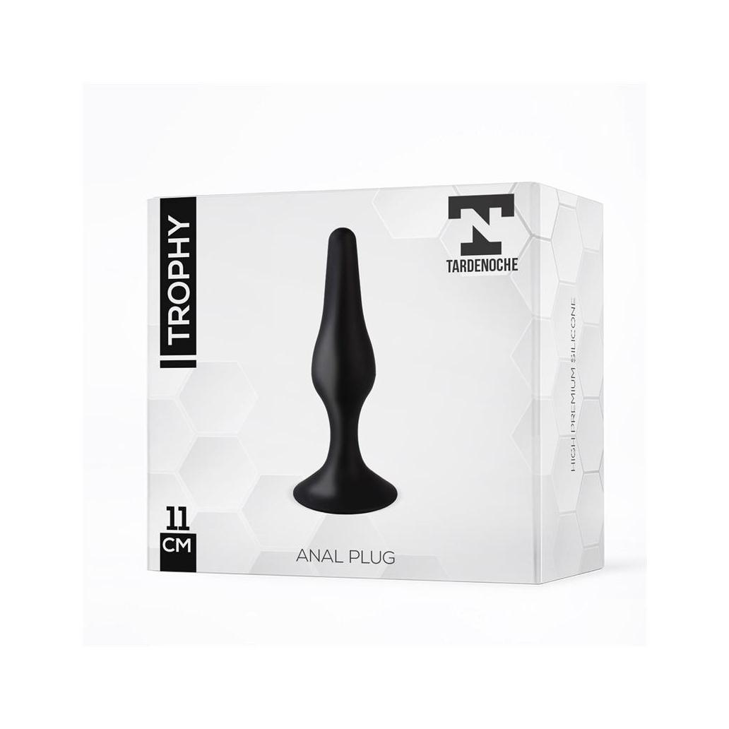 Trocador anal 11 cm silicona negro