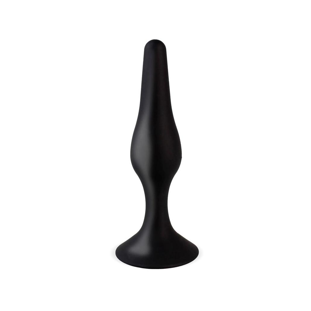 Trocador anal 11 cm silicona negro