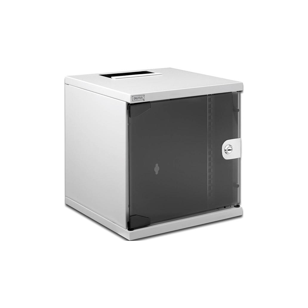 Digitus bastidor mural 10" 6u 330x312x300mm p.vidro cinza