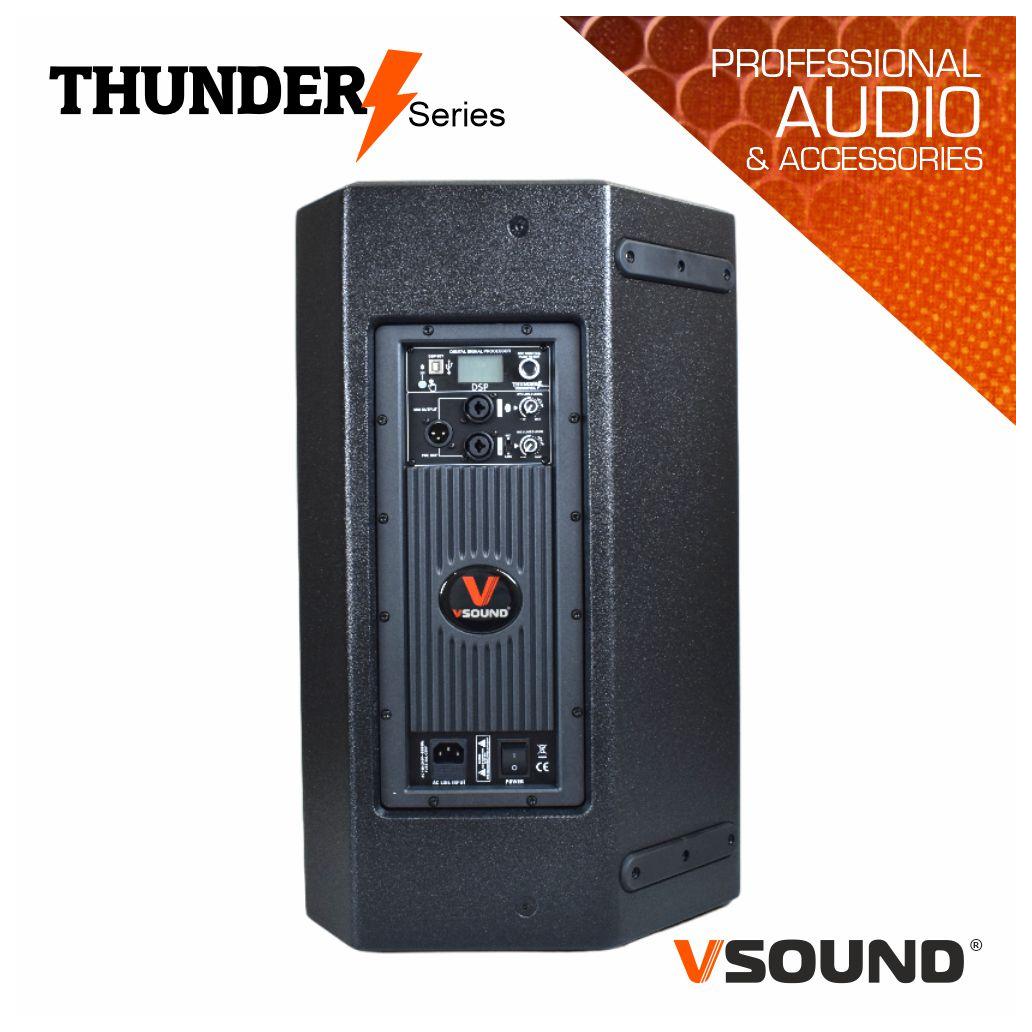 Coluna amplificada profissional 12" dsp/usb/bt 900w vsound