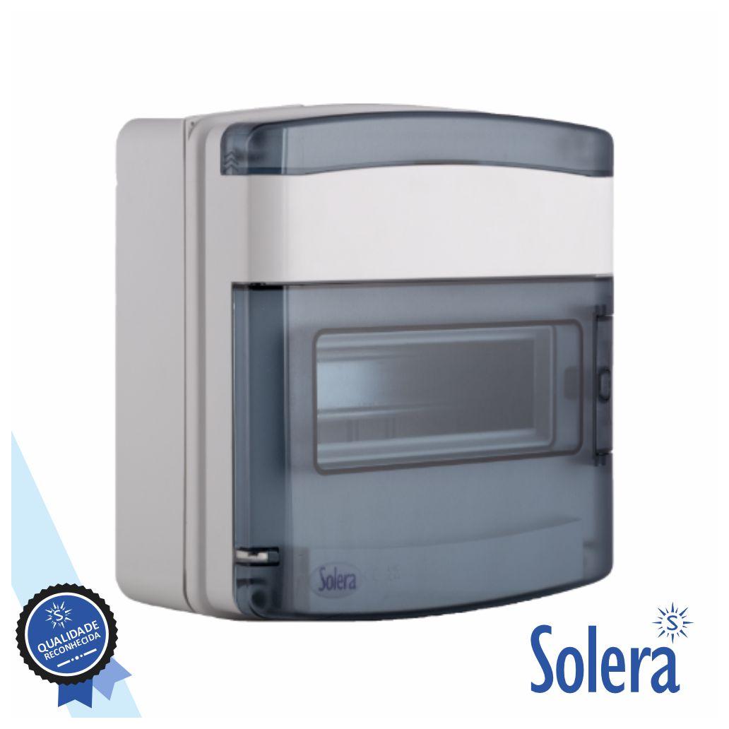 Caixa distribuição elétrica 9 elementos ip65 ik08 solera