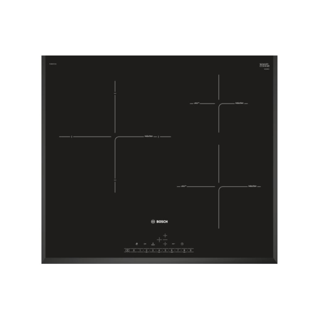 Bosch pij651fc1e 59,2cm placa de indução com 3 zonas de coze