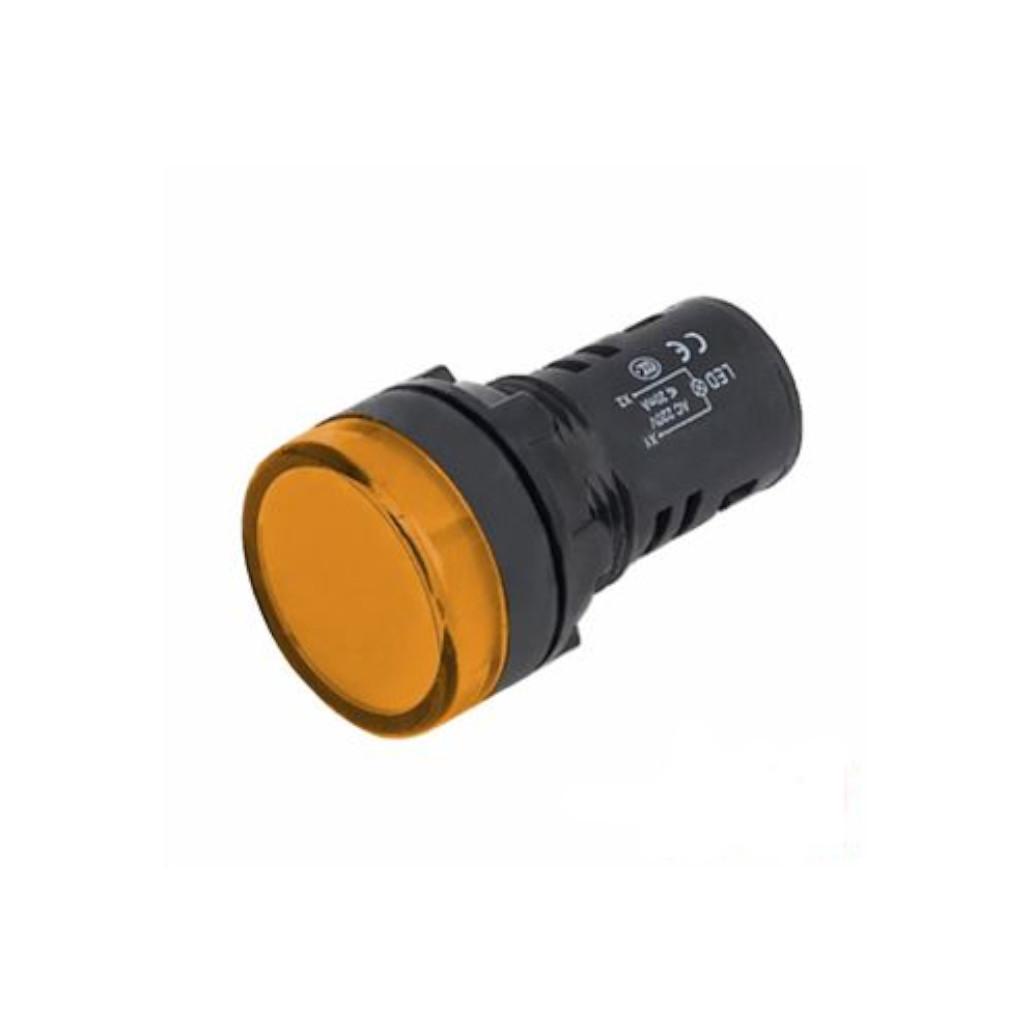Luz piloto redondo de painel 19.5mm 24v amarelo jolight