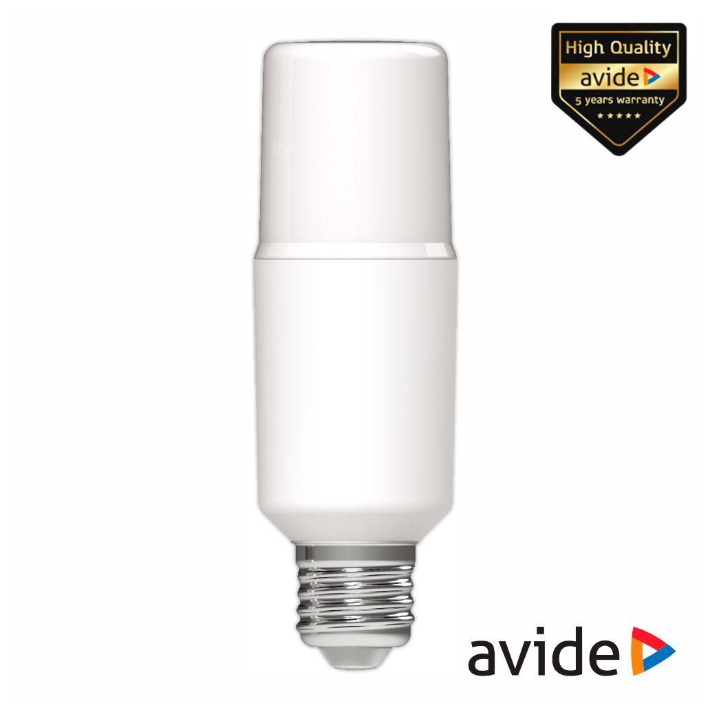Lâmpada led e27 stick t37 9.5w 230v 3000k 1055lm avide