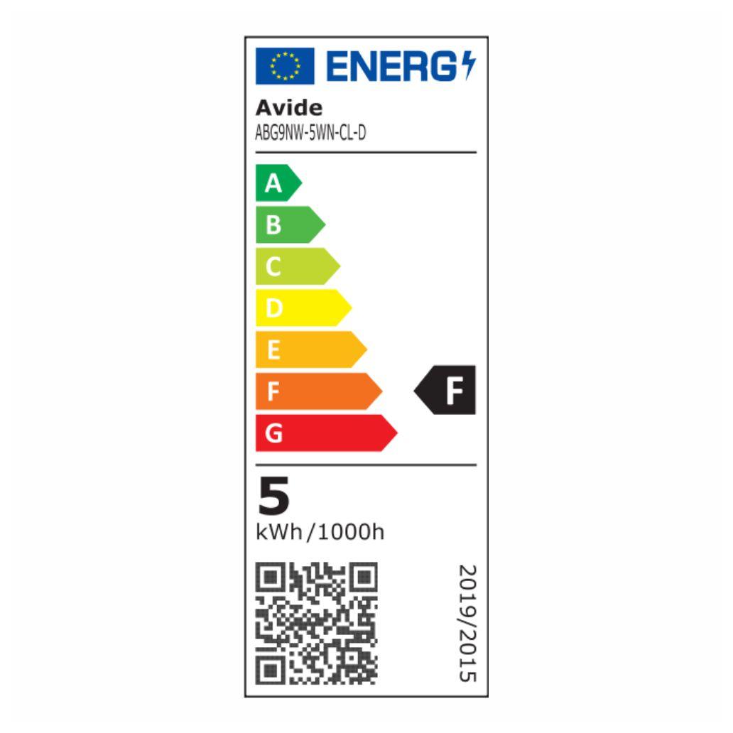 Lâmpada led cob g9 5w 230v 4000k dimável 500lm avide
