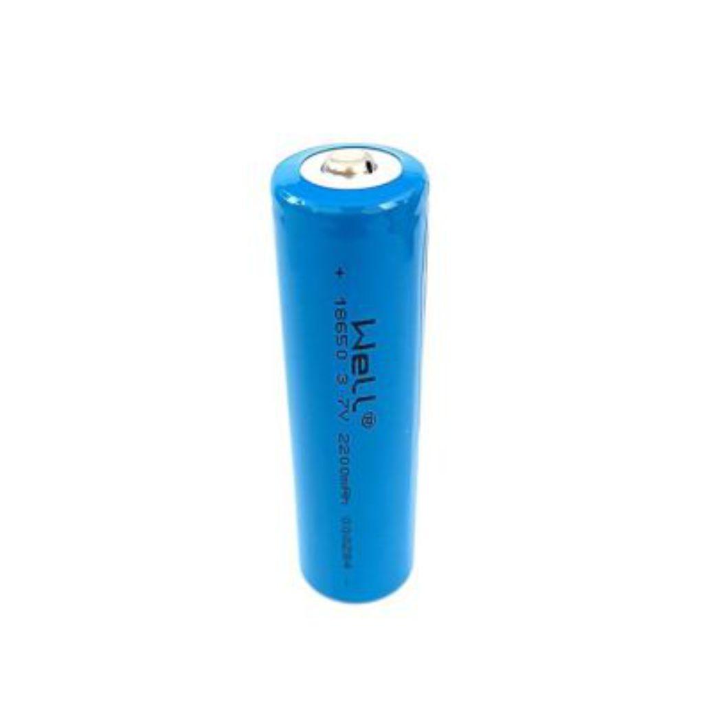 Pilha lítio 18650 3.7v 2200ma recarregável