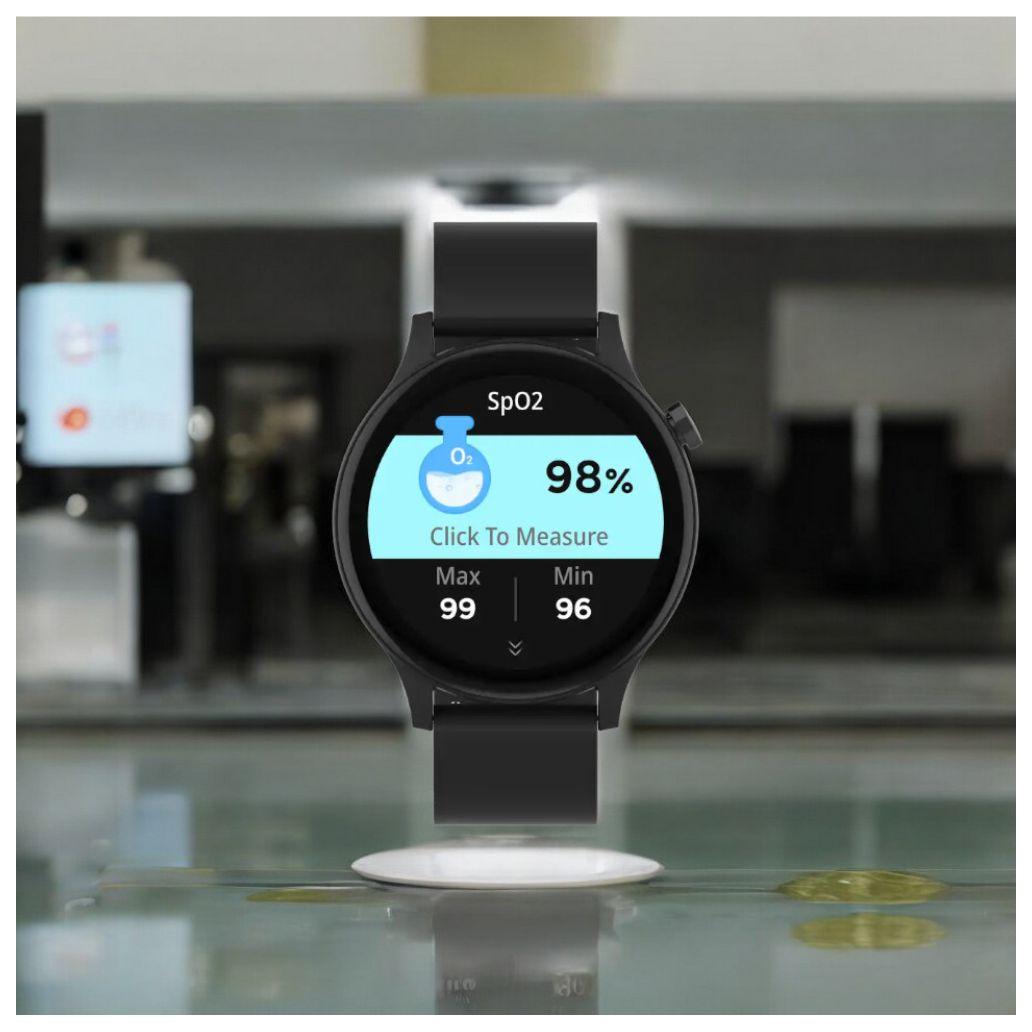 Smartwatch multifunções p/ android ios preto denver