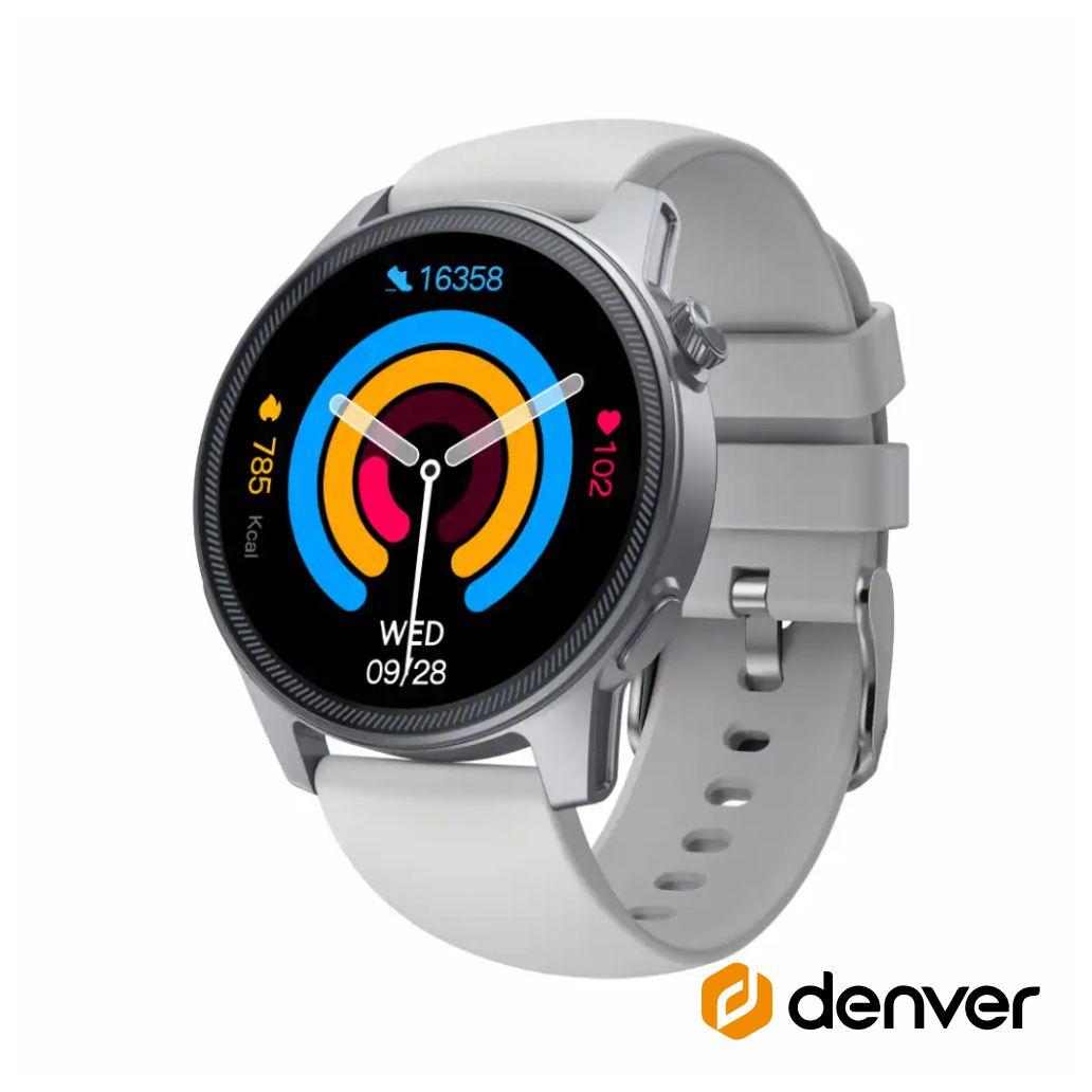 Smartwatch gps amoled p/ android ios cinzento ip67 denver
