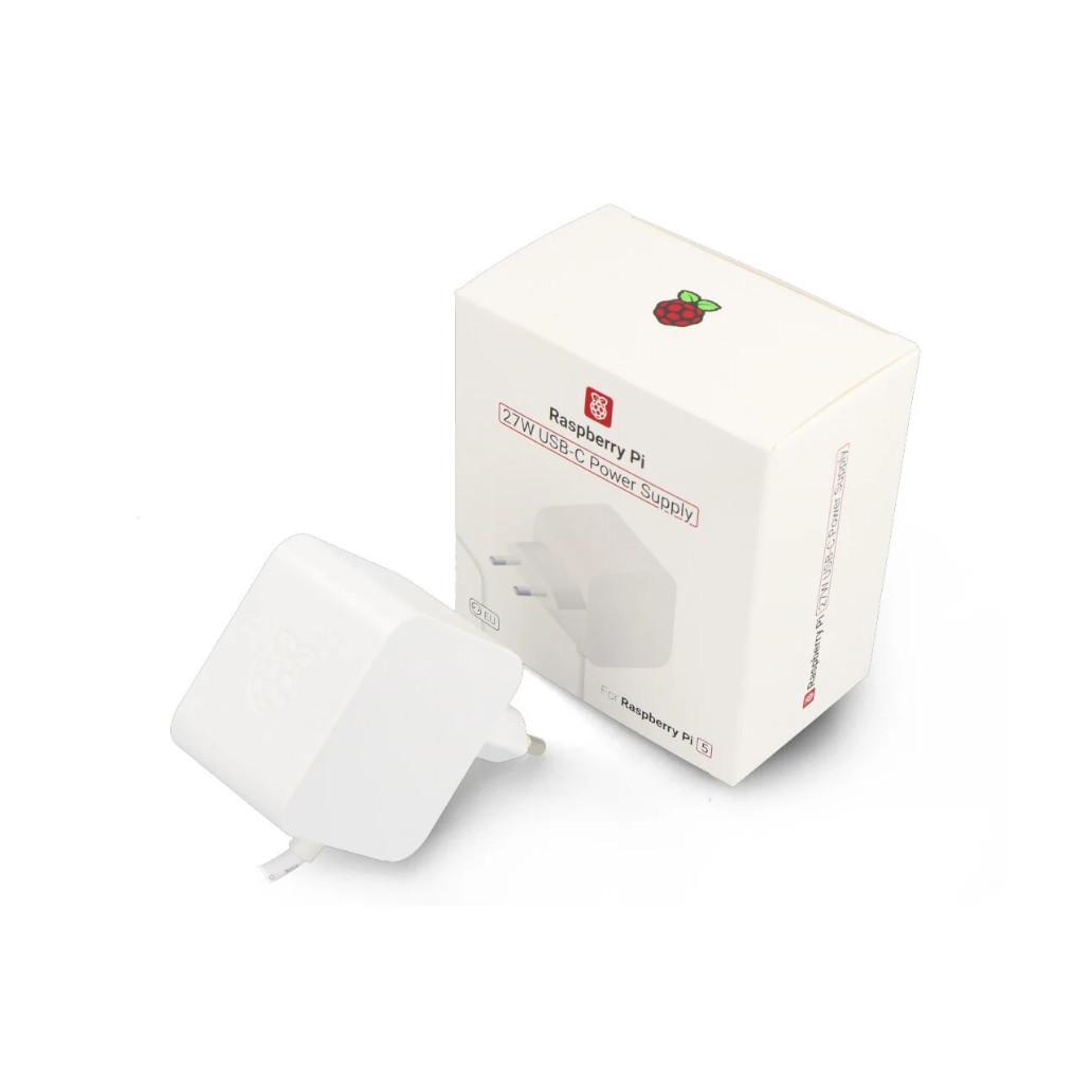Fonte De Alimentação Para Raspberry Pi 5 27W USB-C Branco