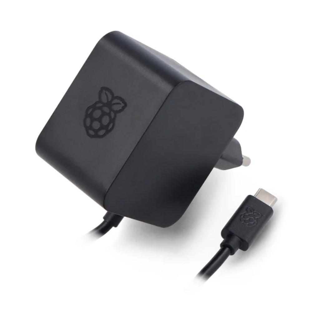 Fonte De Alimentação Para Raspberry Pi 5 27W USB-C Preto